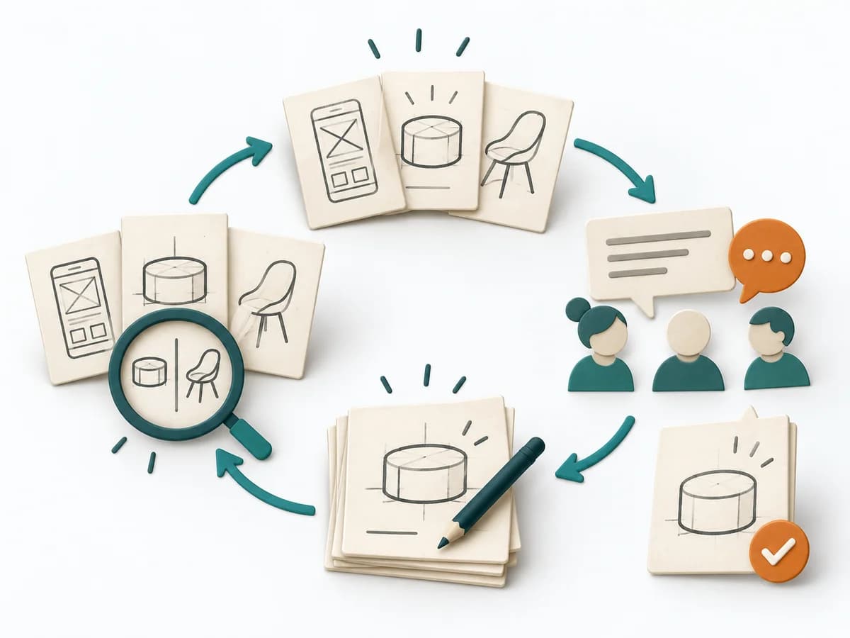 Paper illustration for Design Studio