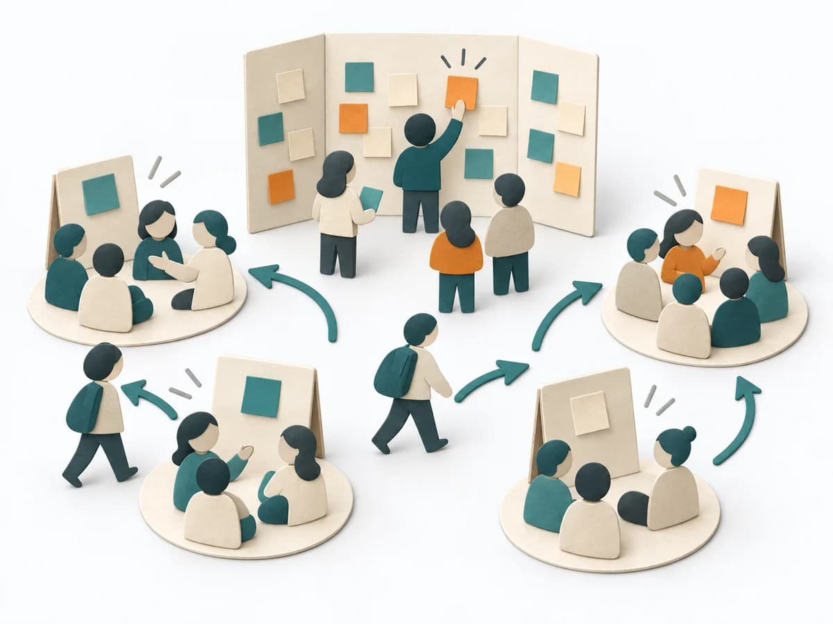 Paper illustration for Open Space Technology.