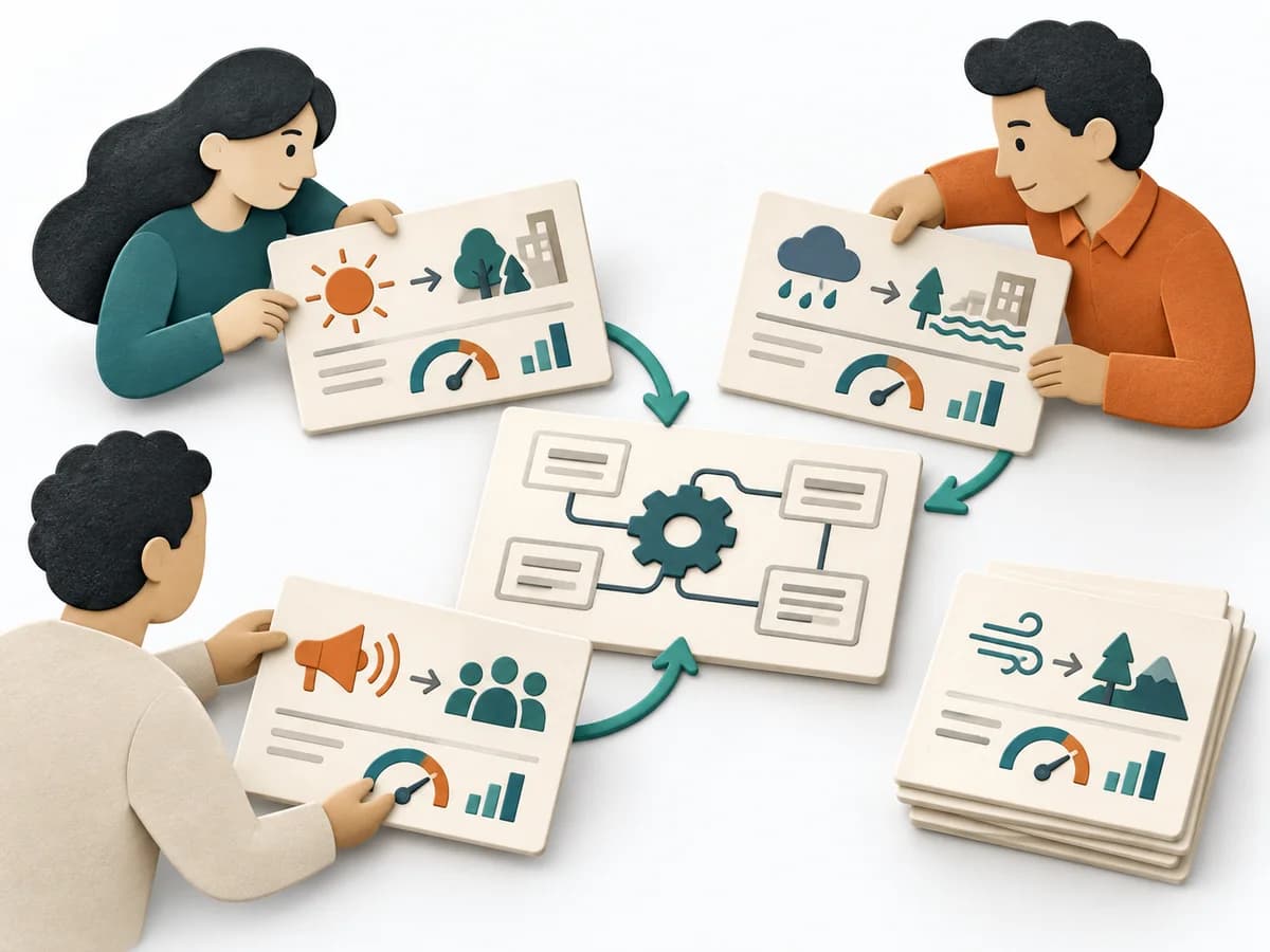 Arbeitsfläche für Quality Attribute Workshop: Frage, Beobachtungen und nächste Entscheidung sind sichtbar.
