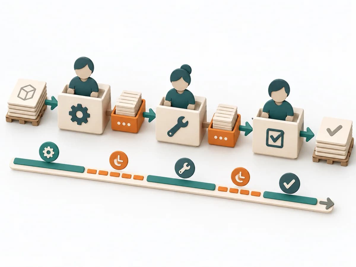 Value Stream Mapping workspace showing the question, observations, and next decision.