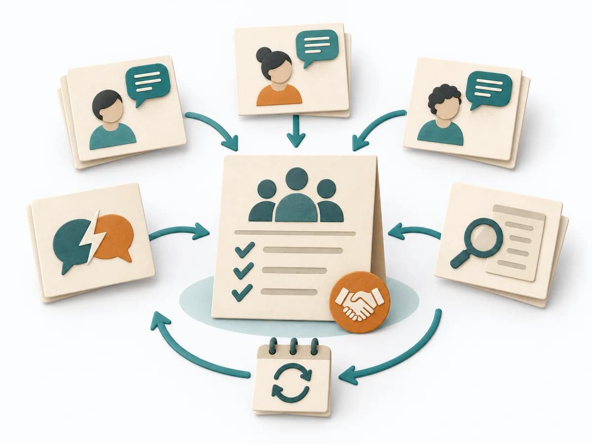 Paper illustration for Working Agreements.