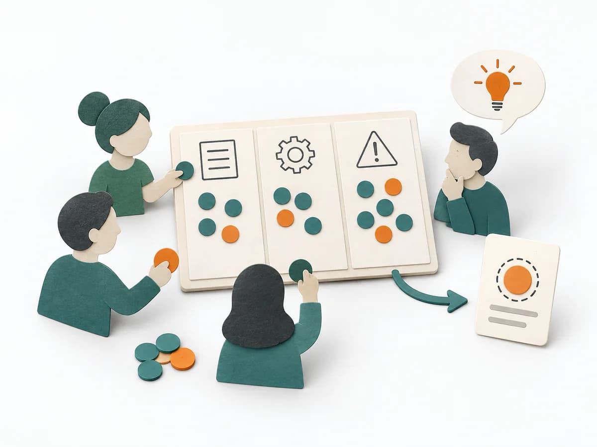 Papierillustration zu Dot Estimation.