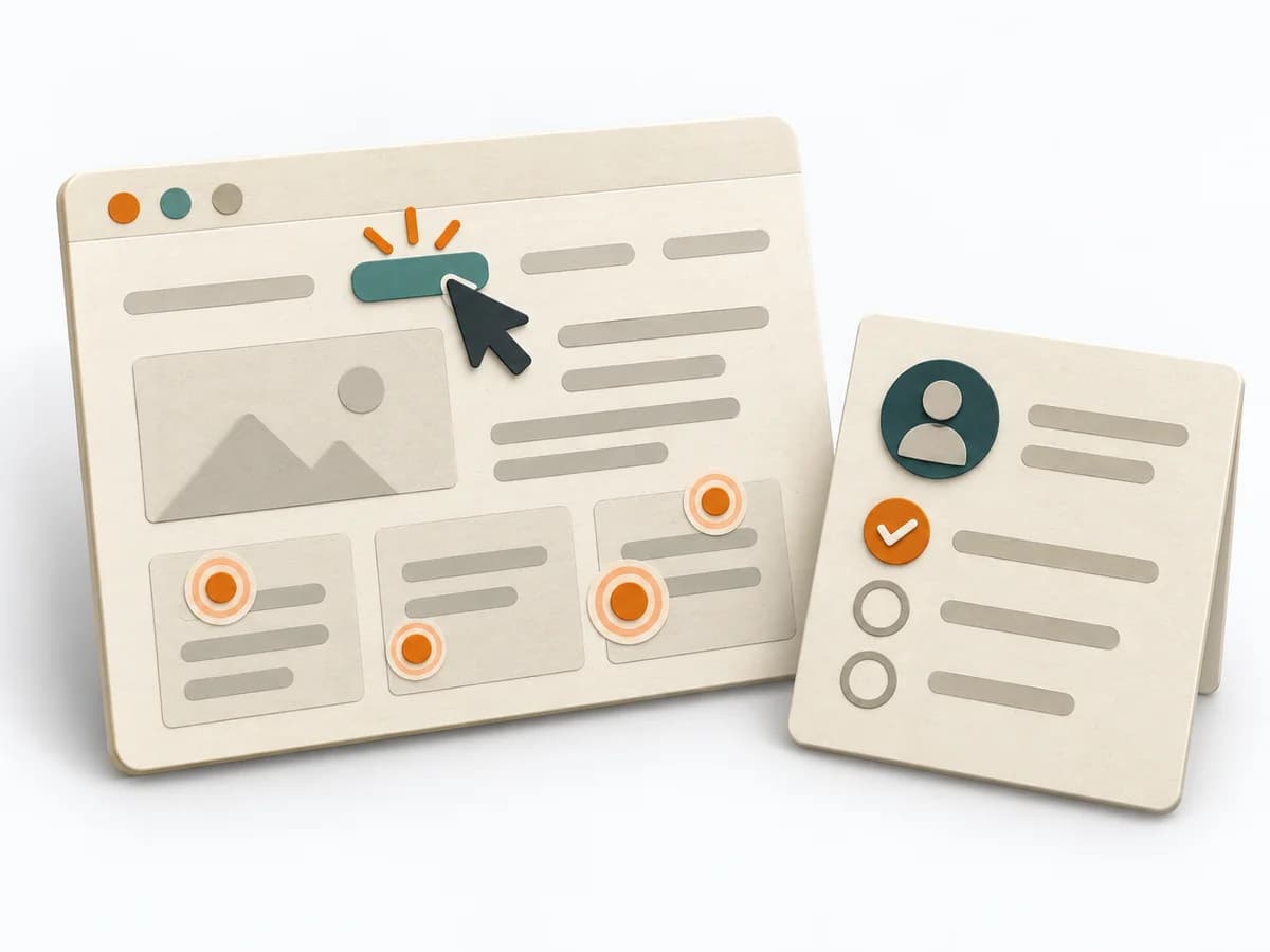 First-click Testing method illustration showing its working structure