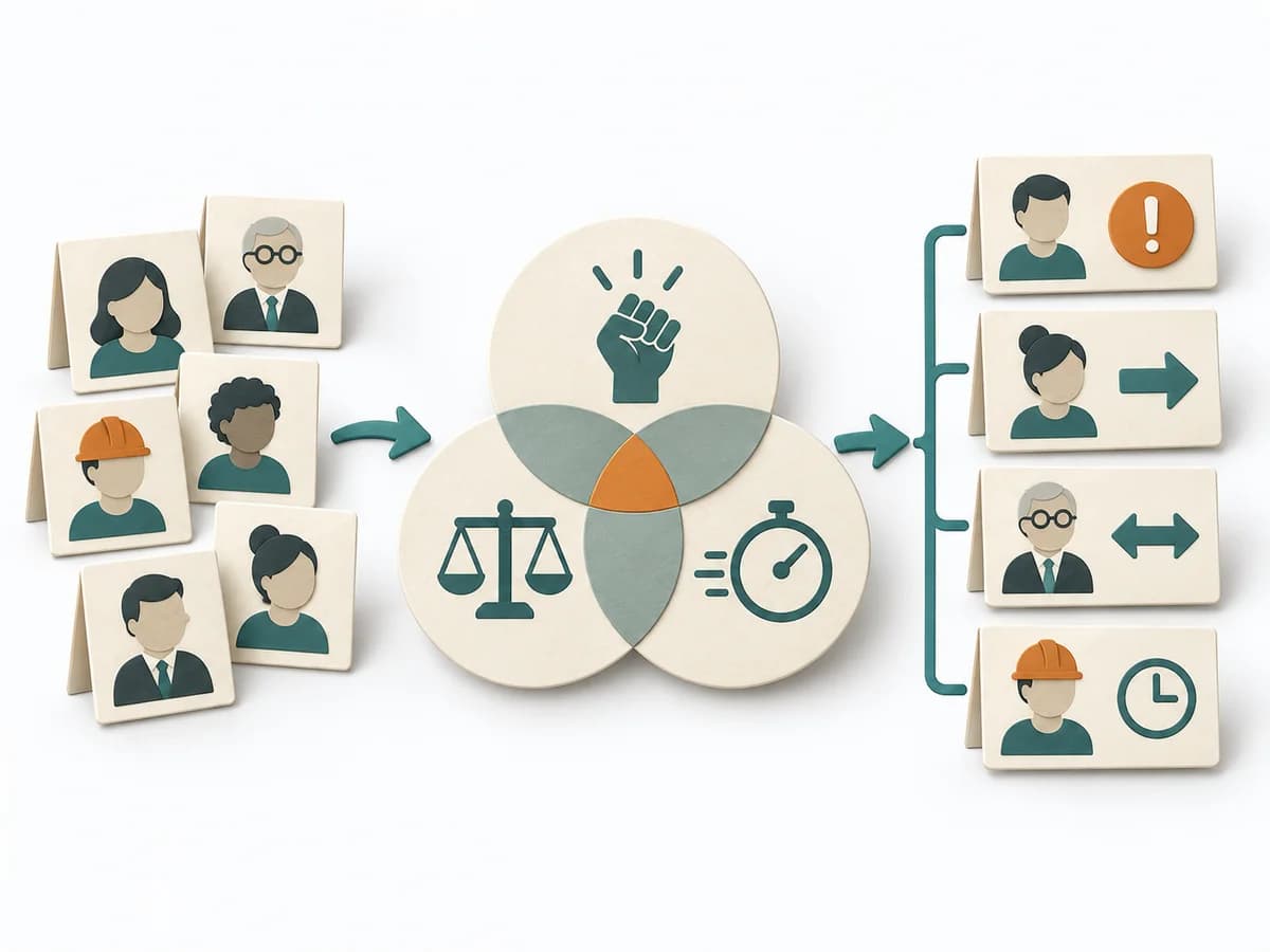 Paper illustration of Stakeholder Salience Model with its method-specific working model.